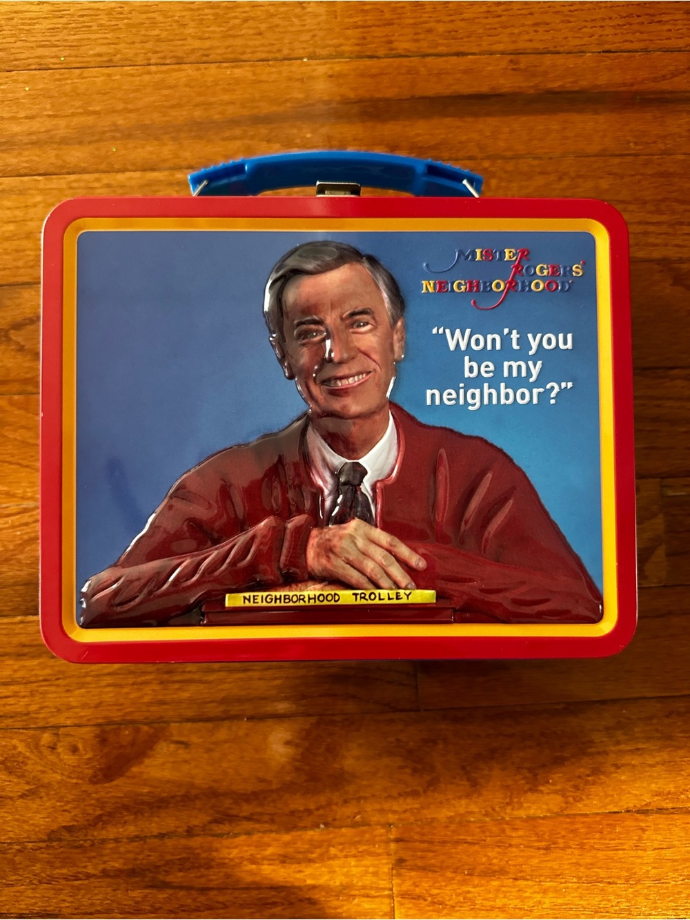 Mister Rogers' Neighborhood Metal Lunchbox Tin "Won’t You Be My Neighbor?"